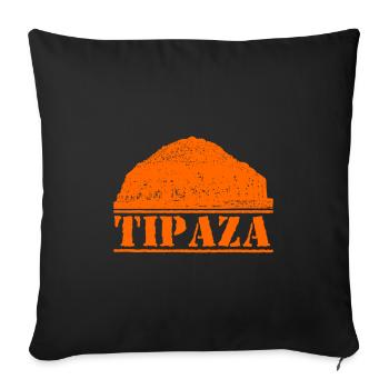 Tipaza - Sofa pillowcase 17,3'' x 17,3'' (45 x 45 cm) - black - Front