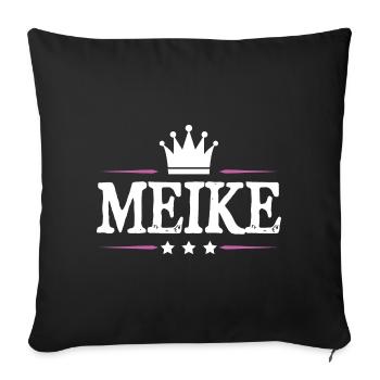 Jennifer - Sofa pillowcase 17,3'' x 17,3'' (45 x 45 cm) - black - Front