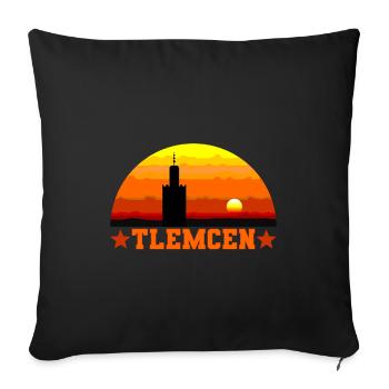 Tlemcen - Housse de coussin décorative 45 x 45 cm - noir - Devant