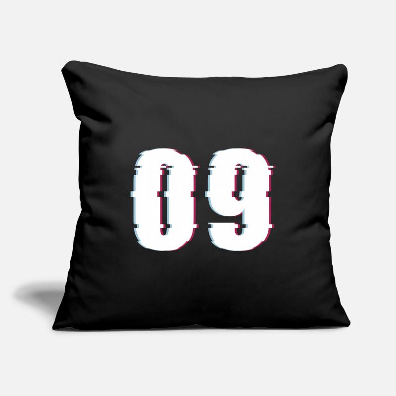 Nine 9 Number Effect Distorted Number Sofa pillowcase 17,3'' x 17,3'' (45 x 45 cm)