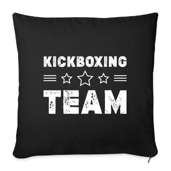 Kickboxing Team - Sofakissenbezug 45 x 45 cm - Schwarz - Vorne