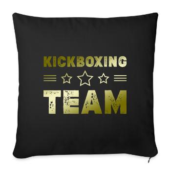 Kickboxing Team - Sofakissenbezug 45 x 45 cm - Schwarz - Vorne