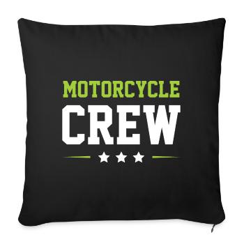 Motorcycle Crew - Sofakissenbezug 45 x 45 cm - Schwarz - Vorne