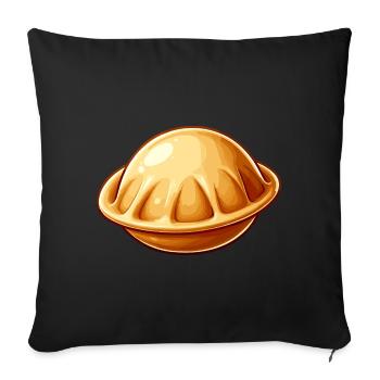I Love Pelmeni Saying in Russian Funny - Sofa pillowcase 17,3'' x 17,3'' (45 x 45 cm) - black - Front