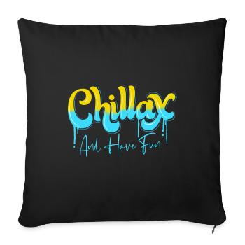 Chill - Sofa pillowcase 17,3'' x 17,3'' (45 x 45 cm) - black - Front
