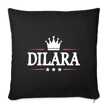Daniel - Housse de coussin décorative 45 x 45 cm - noir - Devant