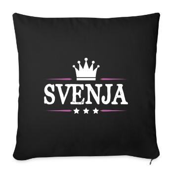 Jennifer - Sofa pillowcase 17,3'' x 17,3'' (45 x 45 cm) - black - Front