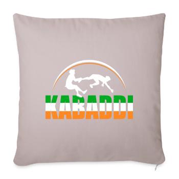 Gift for Kabaddi Lovers - Sofa pillowcase 17,3'' x 17,3'' (45 x 45 cm) - light taupe - Front