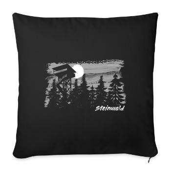 Steinwald Coup de pinceau Haut Palatinat - Housse de coussin décorative 45 x 45 cm - noir - Devant