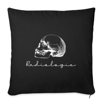 MTRA Medizinisch Technischer Radiologie Assistent - Sofakissenbezug 45 x 45 cm - Schwarz - Vorne