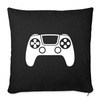 Gamepad Symbol Controller - Sofakissenbezug 45 x 45 cm - Schwarz - Vorne