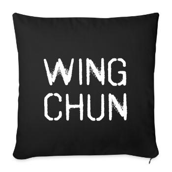 Wing Chun WingTsun Wing-tsun - Sofa pillowcase 17,3'' x 17,3'' (45 x 45 cm) - black - Front