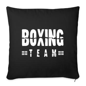 Équipe de boxe - Housse de coussin décorative 45 x 45 cm - noir - Devant