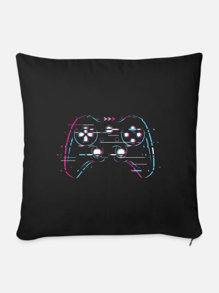 Controller Gaming - Sofakissenbezug 45 x 45 cm - Schwarz