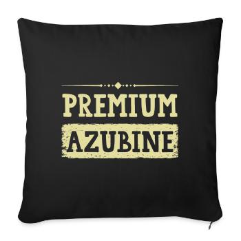 Premium Azubine - Sofakissenbezug 45 x 45 cm - Schwarz - Vorne