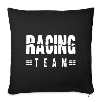 Racing Team - Sofa pillowcase 17,3'' x 17,3'' (45 x 45 cm) - black - Front