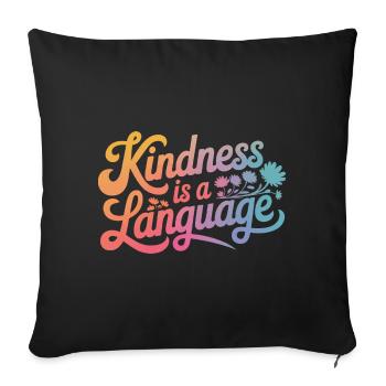 Altruismo Selfless Giving Giving School Spirit - Sofa pillowcase 17,3'' x 17,3'' (45 x 45 cm) - black - Front