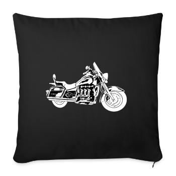 Motorcycle Rocket 3 Touring Bike sw - Sofa pillowcase 17,3'' x 17,3'' (45 x 45 cm) - black - Front