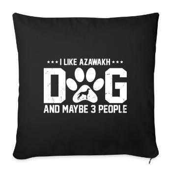 Azawakh - Sofa pillowcase 17,3'' x 17,3'' (45 x 45 cm) - black - Front