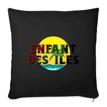Enfant des îles - Housse de coussin décorative 45 x 45 cm - noir - Devant