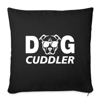 Dog Cuddler - Sofakissenbezug 45 x 45 cm - Schwarz - Vorne
