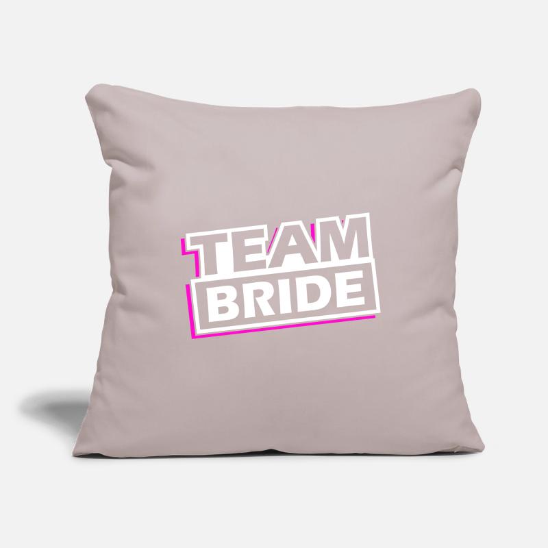 Team Bride Wedding Saying Sofa pillowcase 17,3'' x 17,3'' (45 x 45 cm)