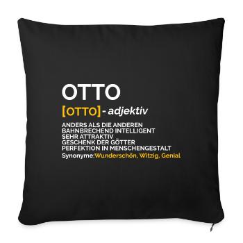 Otto - Sofakissenbezug 45 x 45 cm - Schwarz - Vorne