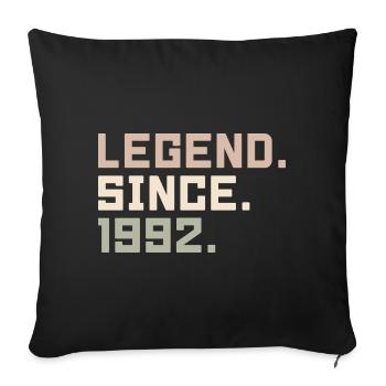 Legenden wurden im 1992 geboren Geschenkideen 1992 - Sofakissenbezug 45 x 45 cm - Schwarz - Vorne