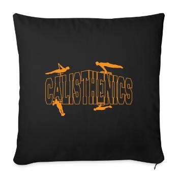 Calisthenics - Sofa pillowcase 17,3'' x 17,3'' (45 x 45 cm) - black - Front