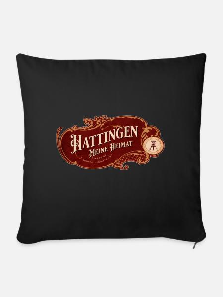 Hattingen meine Heimat - Sofakissenbezug 45 x 45 cm - Schwarz