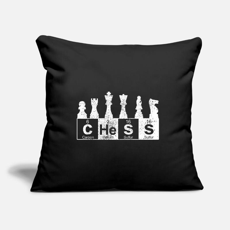 Nerd d'échecs de science Housse de coussin décorative 45 x 45 cm