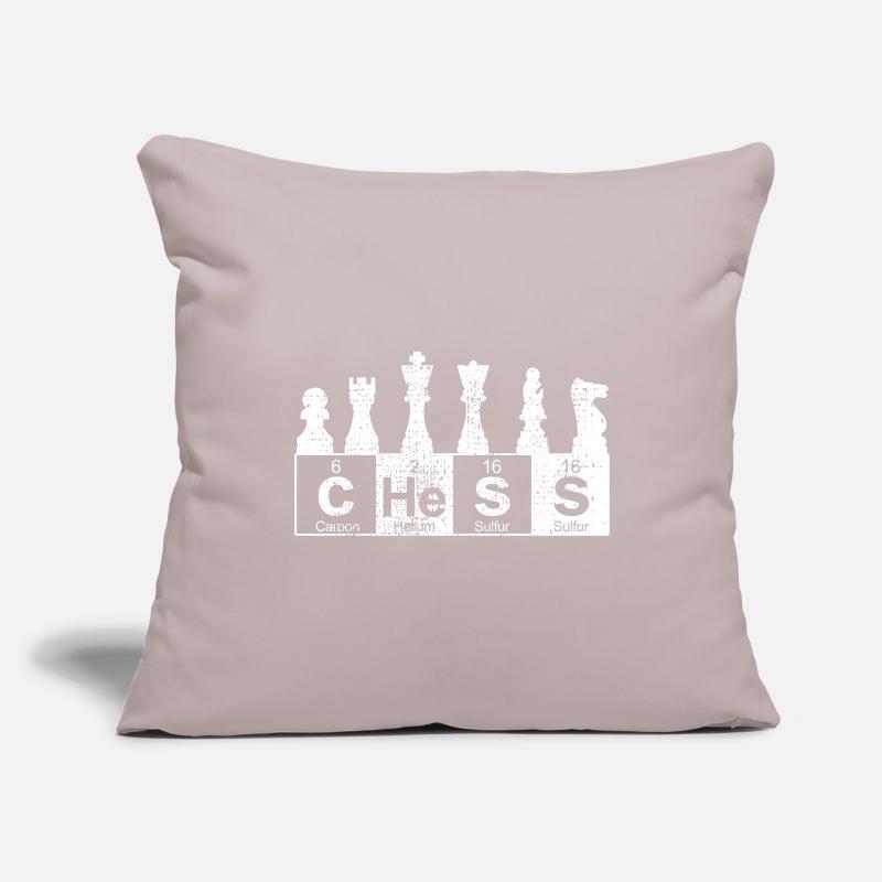 Nerd d'échecs de science Housse de coussin décorative 45 x 45 cm