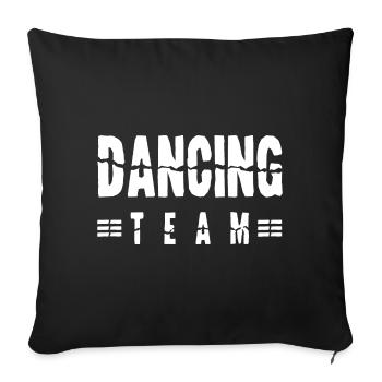 Équipe de danse - Housse de coussin décorative 45 x 45 cm - noir - Devant