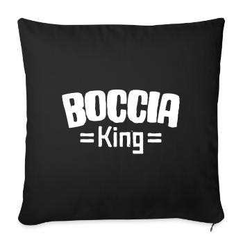 Boccia Player Legend Boccia King Balls Boccia - Sofa pillowcase 17,3'' x 17,3'' (45 x 45 cm) - black - Front