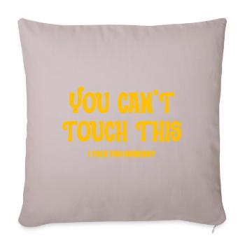 Funny Quote - Sofa pillowcase 17,3'' x 17,3'' (45 x 45 cm) - light taupe - Front