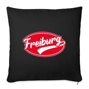 Freiburg im Breisgau - Sofa pillowcase 17,3'' x 17,3'' (45 x 45 cm) - black - Front