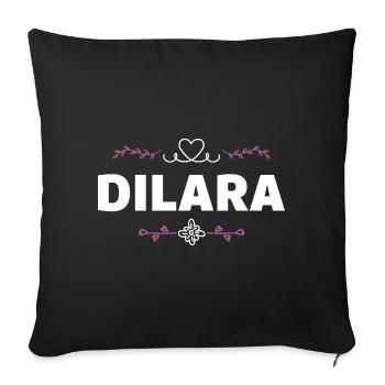 Daniel - Housse de coussin décorative 45 x 45 cm - noir - Devant