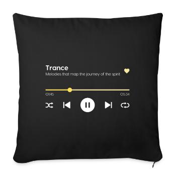 Trance - Sofakissenbezug 45 x 45 cm - Schwarz - Vorne
