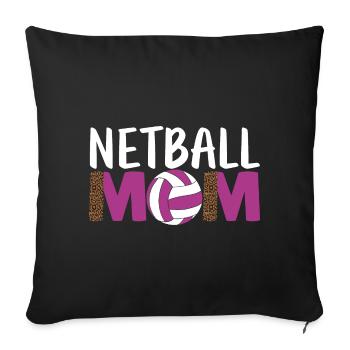 Love Netball Netball Player Gift - Sofa pillowcase 17,3'' x 17,3'' (45 x 45 cm) - black - Front
