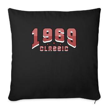 1969 Vintage Classic Outfit - Sofa pillowcase 17,3'' x 17,3'' (45 x 45 cm) - black - Front
