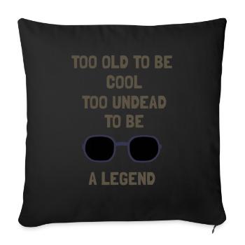 Trop vieux pour être cool - Housse de coussin décorative 45 x 45 cm - noir - Devant