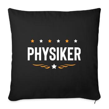 Physiker Beruf - Sofakissenbezug 45 x 45 cm - Schwarz - Vorne