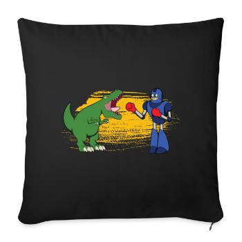 Roboter - Sofakissenbezug 45 x 45 cm - Schwarz - Vorne