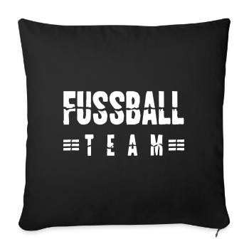 Soccer Team - Sofa pillowcase 17,3'' x 17,3'' (45 x 45 cm) - black - Front