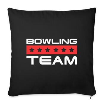 Bowling Crew - Sofa pillowcase 17,3'' x 17,3'' (45 x 45 cm) - black - Front
