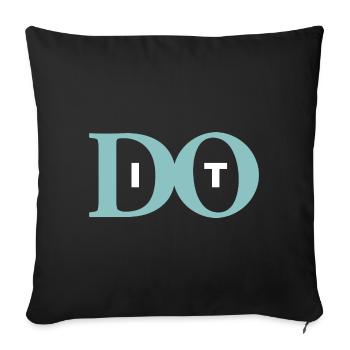 Do it - Sofa pillowcase 17,3'' x 17,3'' (45 x 45 cm) - black - Front