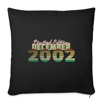 22nd Birthday Limited Edition (SCR) 12/2002 - Sofa pillowcase 17,3'' x 17,3'' (45 x 45 cm) - black - Front