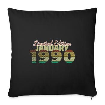 35e anniversaire Édition limitée (SCR) 01/1990 - Housse de coussin décorative 45 x 45 cm - noir - Devant