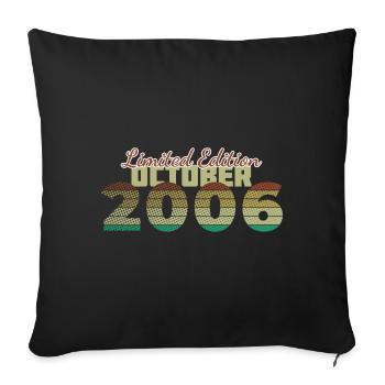 18th Birthday Limited Edition (SCR) 10/2006 - Sofa pillowcase 17,3'' x 17,3'' (45 x 45 cm) - black - Front