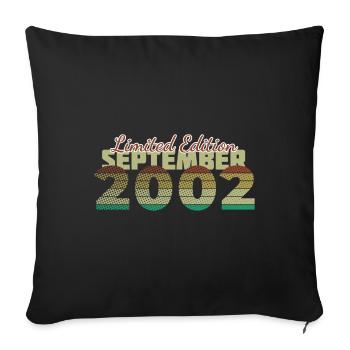 22nd Birthday Limited Edition (SCR) 09/2002 - Sofa pillowcase 17,3'' x 17,3'' (45 x 45 cm) - black - Front